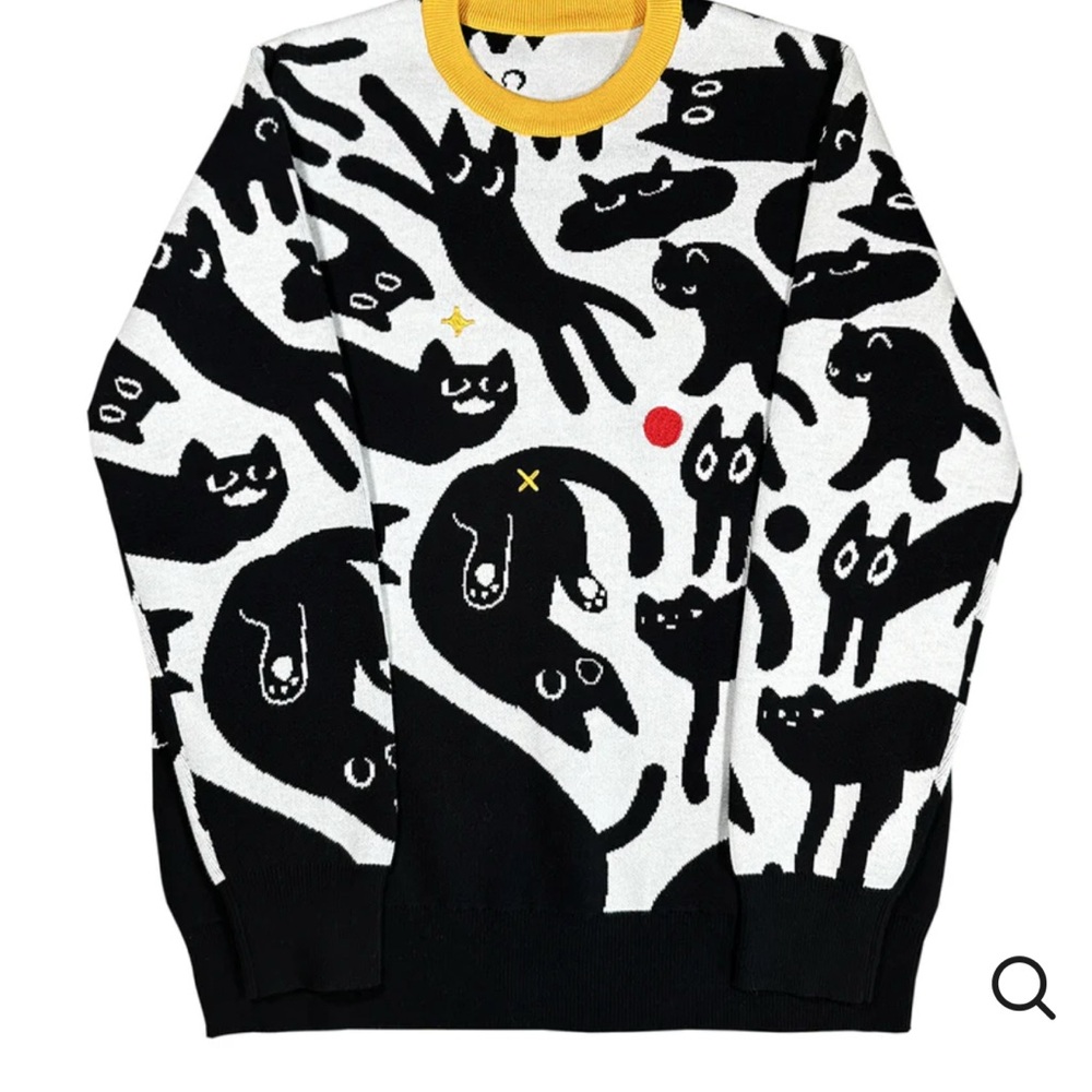 Bandage Brigade Void Cat  Sweater Unisex M
